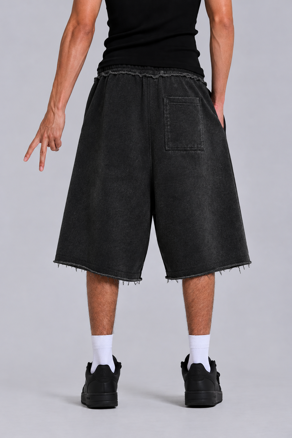 THEFATIGUEBRAND DISTRESSED SHORTS